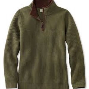 NEW L.L.Bean Women's Wool Zip Sweater
